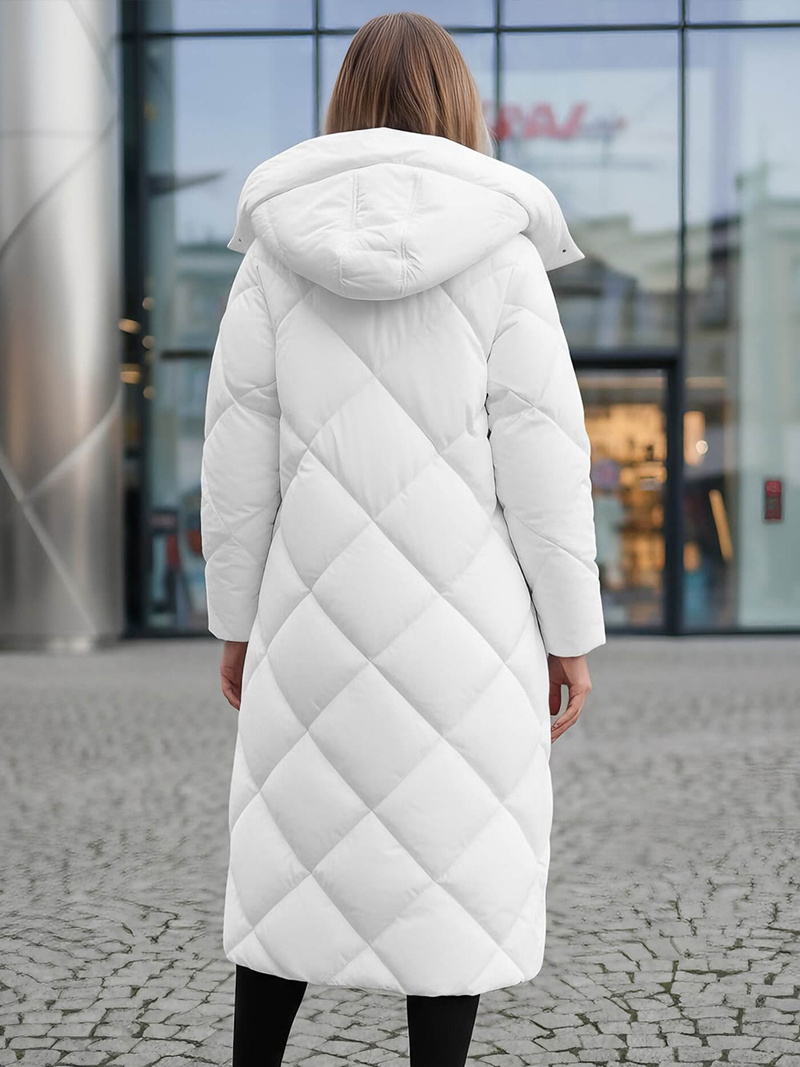 Γυναικείο μπουφάν λευκό OZONEE JS/5M3173/281Z