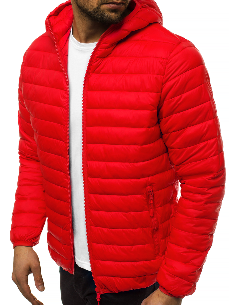 Ανδρικό μπουφάν Κόκκινο OZONEE JS/LY35