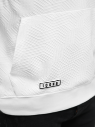 Ανδρικό Φούτερ με Κουκούλα λευκό OZONEE JS/3B577