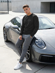 Ανδρικό Φούτερ μαύρο OZONEE JS/8B1992/3