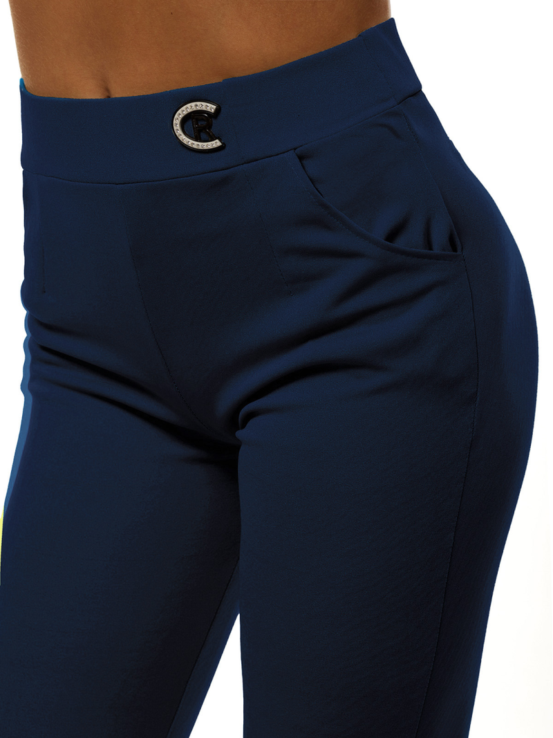 Γυναικείο κοντό κολάν ναυτικό μπλε OZONEE JS/1027/B4