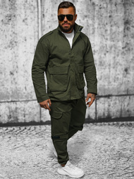 Ανδρικό μπουφάν χακί OZONEE O/G3035