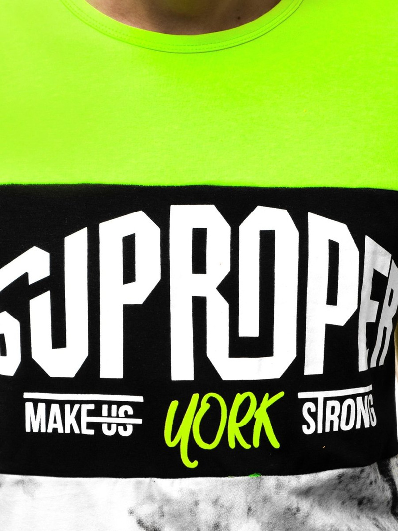 Ανδρικό μπλουζάκι πράσινο OZONEE JS/KS1974