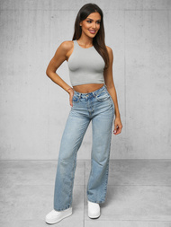 Γυναικείο φανελάκι Γκρί OZONEE O/ZL-032