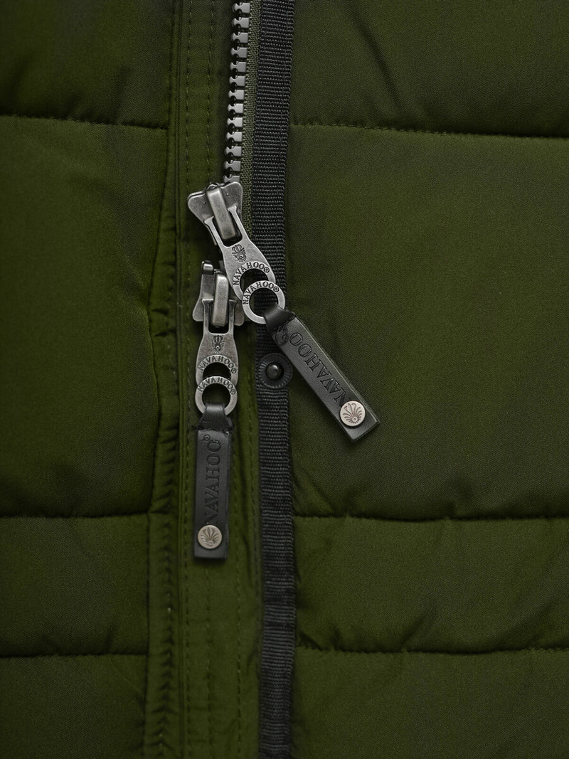 Γυναικείο μπουφάν χακί OZONEE O/W377