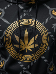 Ανδρικό Φούτερ με kουκούλα μαύρο OZONEE O/B267Z