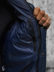 Ανδρικό χειμερινό μπουφάν ναυτικό μπλε OZONEE JS/5M3102/215