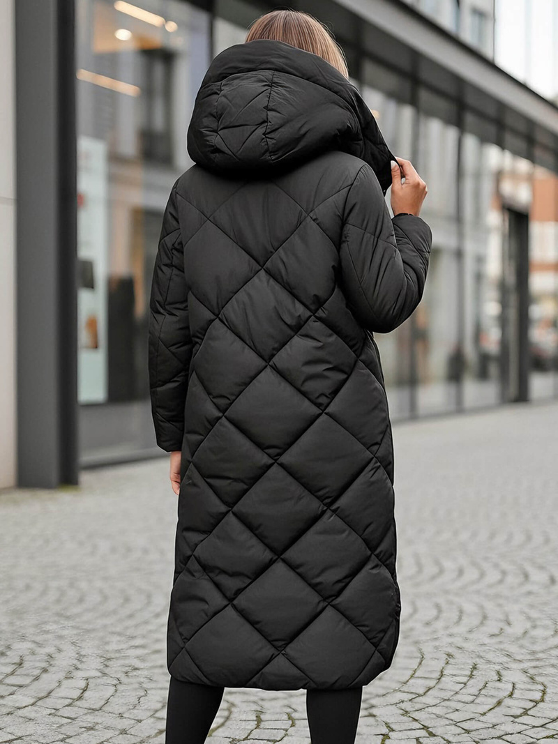 Γυναικείο μπουφάν μαύρο OZONEE JS/5M3173/392Z