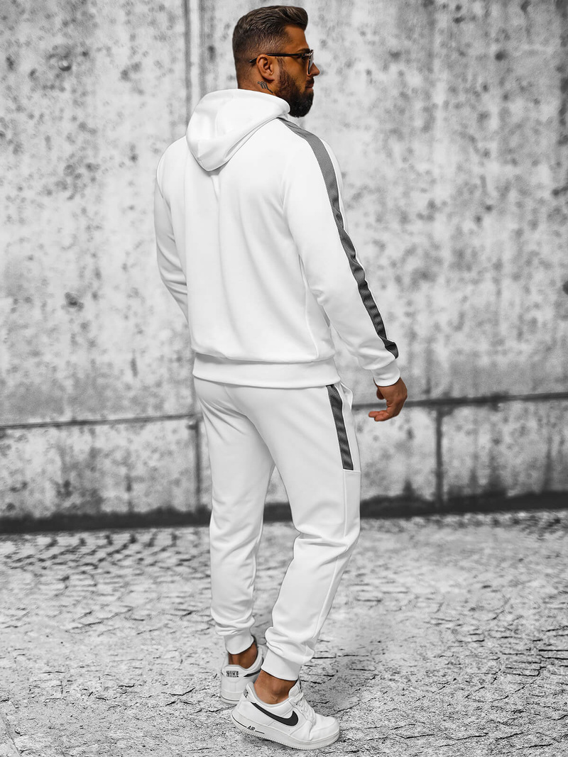 Ανδρικό σετ φόρμας λευκό OZONEE JS/8C8115/1