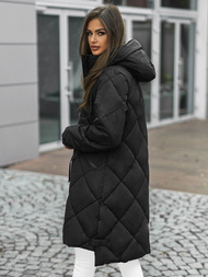 Γυναικείο μπουφάν μαύρο OZONEE JS/5M3168/392Z