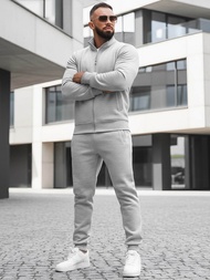 Ανδρικό σετ φόρμας γκρι OZONEE JS/68C10385/2