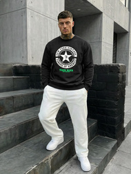 Ανδρικό Φούτερ μαύρο OZONEE JS/8B1768/3