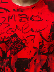 Ανδρικό μπλουζάκι Κόκκινο OZONEE JS/KS1987