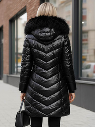 Γυναικείο μπουφάν μαύρο OZONEE JS/16M9100/392Z