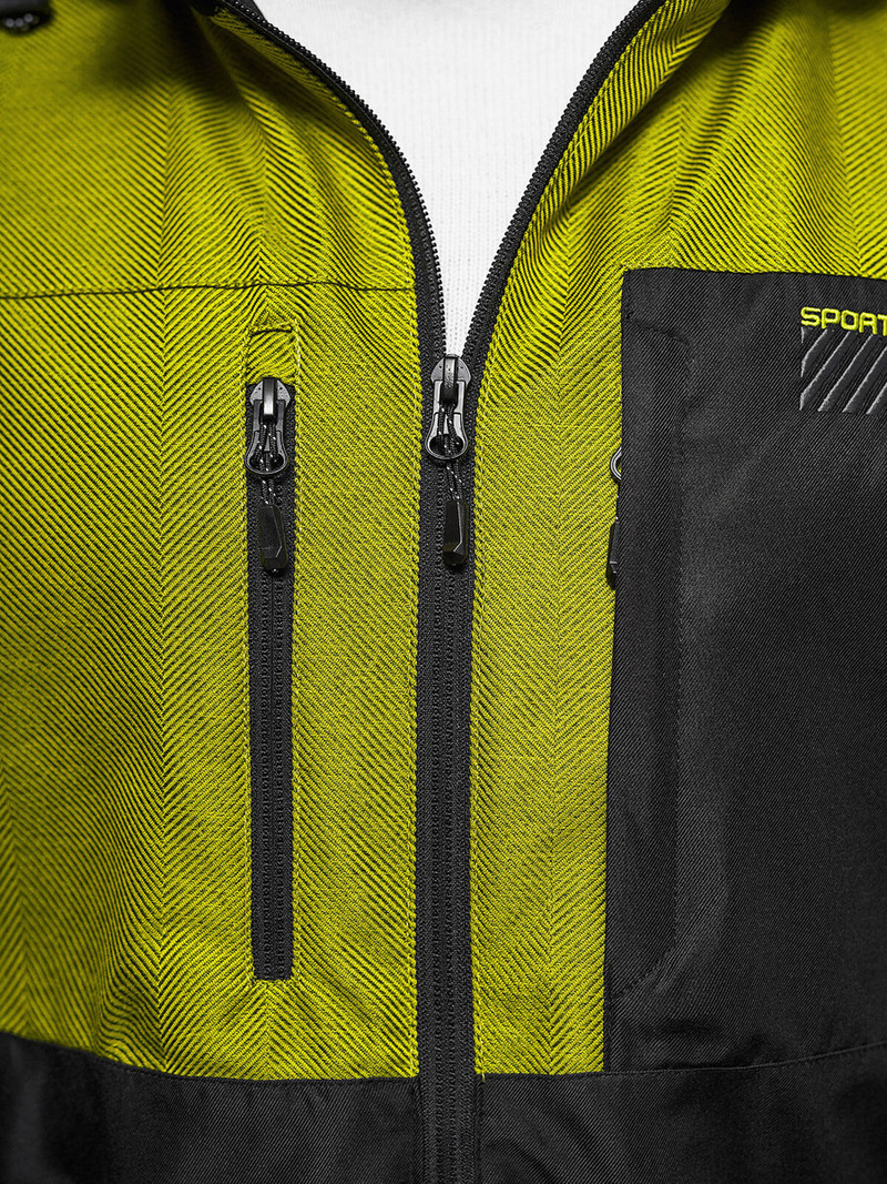 Ανδρικό μπουφάν μαύρο OZONEE JS/22M311/392