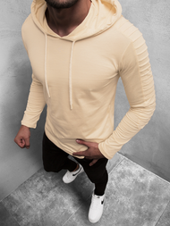 Ανδρικό μπλουζάκι με μακριά μανίκια μπεζ OZONEE MECH/2148TZ 