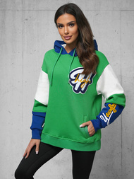 Φούτερ με Κουκούλα Πράσινος OZONEE O/SWE23036Z