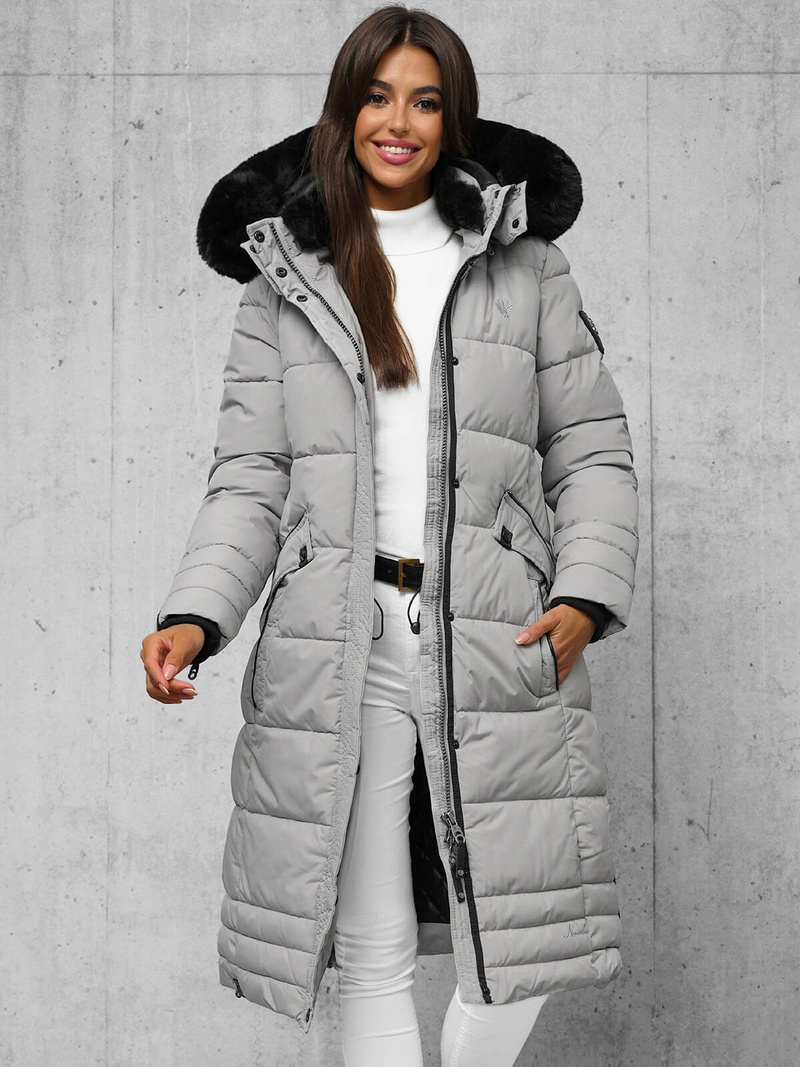 Γυναικείο μπουφάν Γκρί OZONEE O/W377