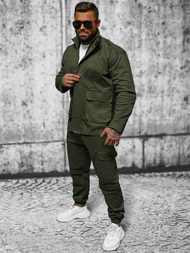 Ανδρικό μπουφάν χακί OZONEE O/G3035