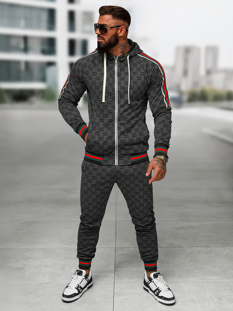 Ανδρικό σετ φόρμας μαύρο OZONEE O/FF5111AB