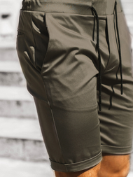 Ανδρικό σόρτς chino γραφίτη OZONEE DJ/1001