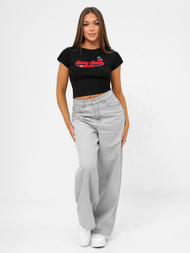 Γυναικείο μπλουζάκι μαύρο OZONEE JS/R62744