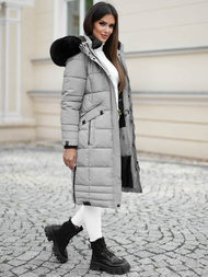 Γυναικείο μπουφάν Γκρί OZONEE O/W377Z