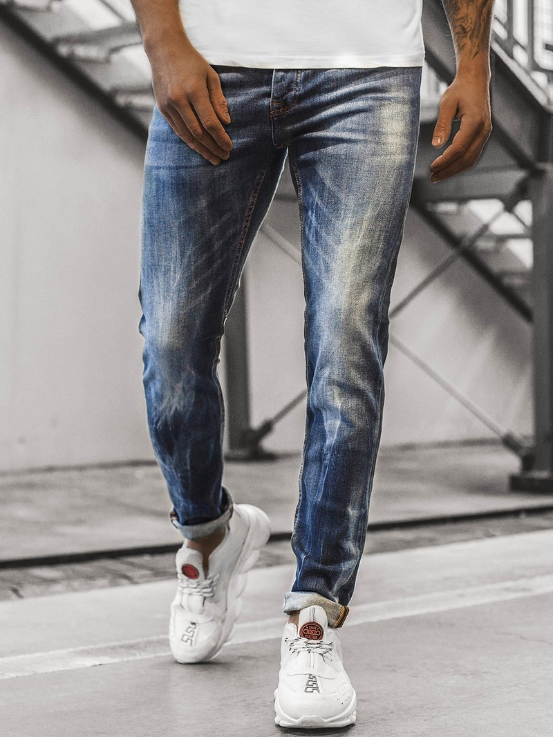 Ανδρικό τζιν παντελόνι μπλε OZONEE G/1049