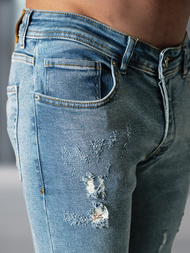 Ανδρικό τζιν παντελόνι μπλε OZONEE O/0526