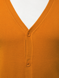 Ανδρικό πουλόβερ KARDIGAN ανοιχτό-κάμελ OZONEE TMK/YY06/9