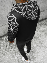 Ανδρικό Φούτερ με Κουκούλα μαύρο OZONEE JS/B8122