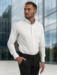 Ανδρικό πουκάμισο λευκό OZONEE V/V180