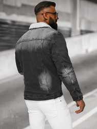 Ανδρικό τζιν μπουφάν σέρπα μαύρο OZONEE NB/MJ513N