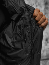 Ανδρικό χειμερινό μπουφάν μαύρο OZONEE JS/5M3102/392