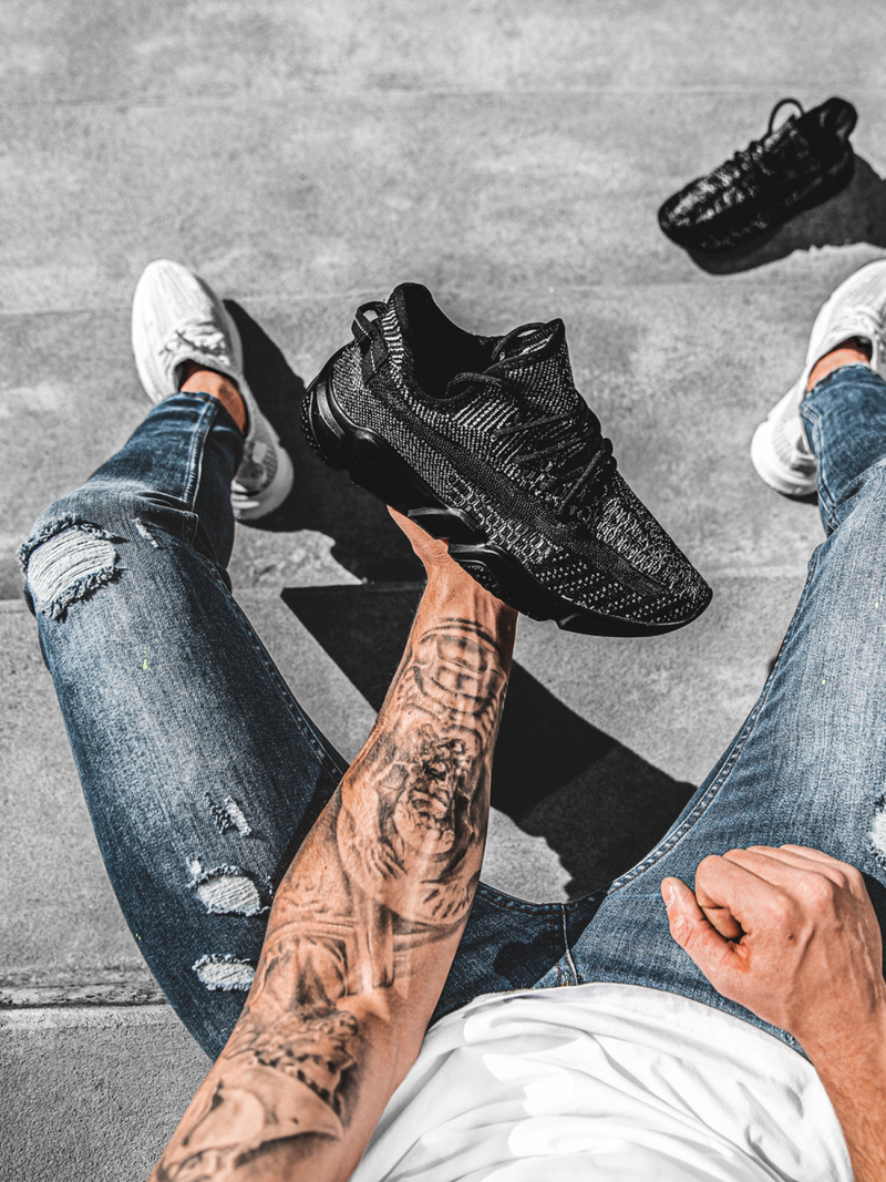 Ανδρικά Sneakers μαύρο OZONEE O/503