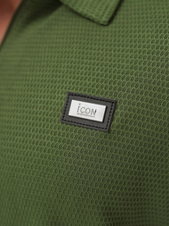 Ανδρική μπλούζα polo χακί OZONEE O/YN2/593