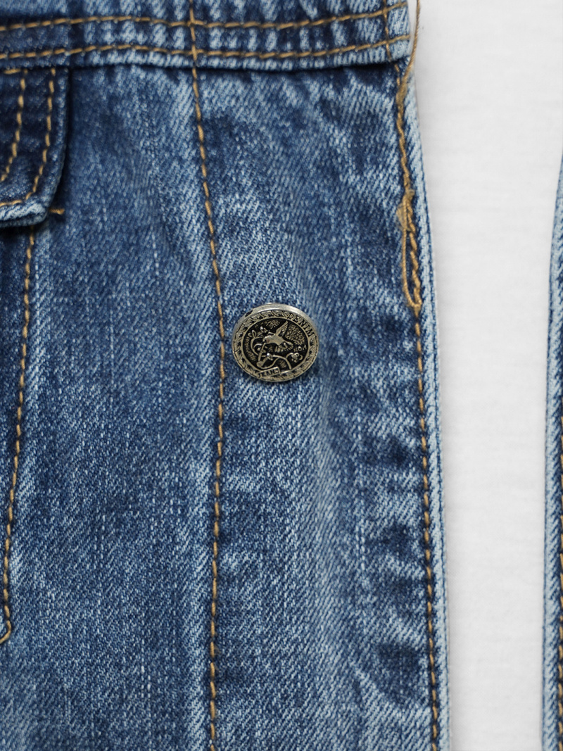 Ανδρικό τζιν μπουφάν Μπλε OZONEE NB/MJ505B