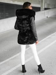 Γυναικείο μπουφάν μαύρο OZONEE JS/11Z8090Z