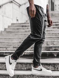 Ανδρικό παντελόνι jogger μαύρο OZONEE JS/KK1098