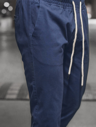 Ανδρικό παντελόνι chino jogger ινδικό OZONEE JB/JP1145/7