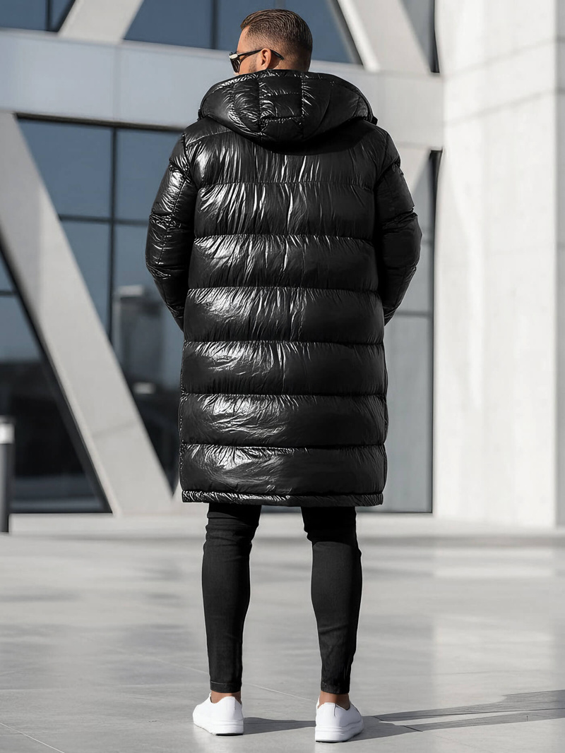 Ανδρικό χειμερινό μπουφάν μαύρη OZONEE O/M3205Z