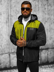 Ανδρικό μπουφάν μαύρο OZONEE JS/22M311/392