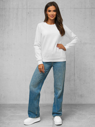 Γυναικείο φούτερ λευκό OZONEE JS/W01Z