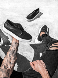 Ανδρικά Sneakers μαύρο OZONEE O/KN050