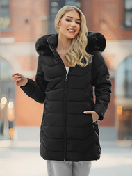 Γυναικείο μπουφάν μαύρο OZONEE JS/16M9121/392Z