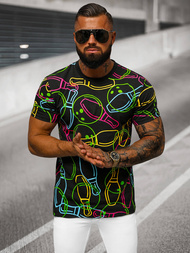 Ανδρικό μπλουζάκι μαύρο OZONEE O/T1272/3