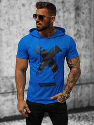 Ανδρικό μπλουζάκι mπλε OZONEE JS/8T203