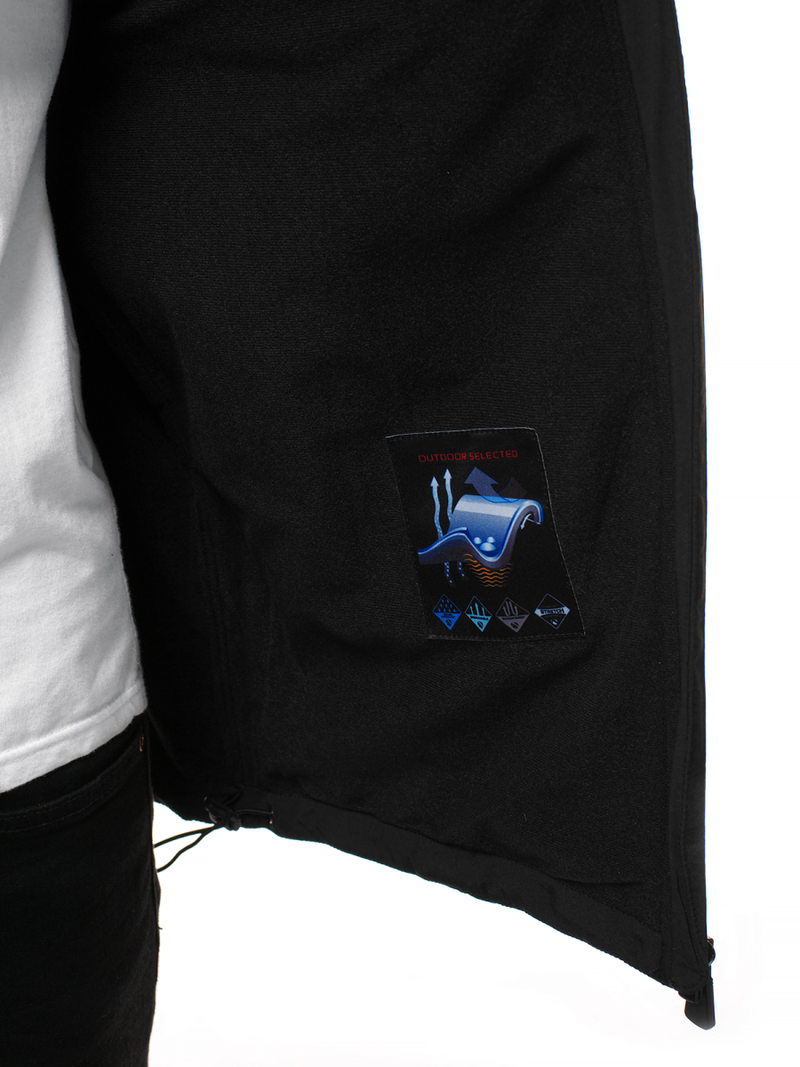 Ανδρικό μπουφάν Softshell μαύρο-πράσινο OZONEE GE/12266