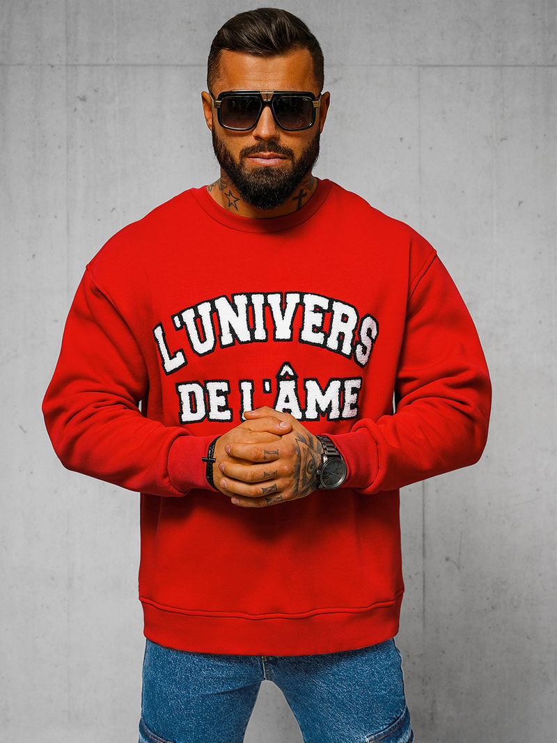 Φούτερ Kόκκινο OZONEE O/SWE23055