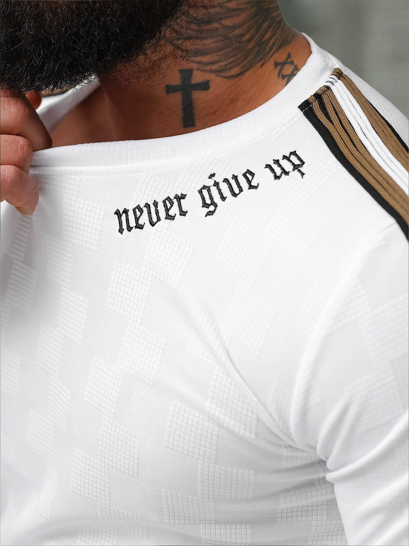 Ανδρικό μπλουζάκι λευκό OZONEE O/QS11621